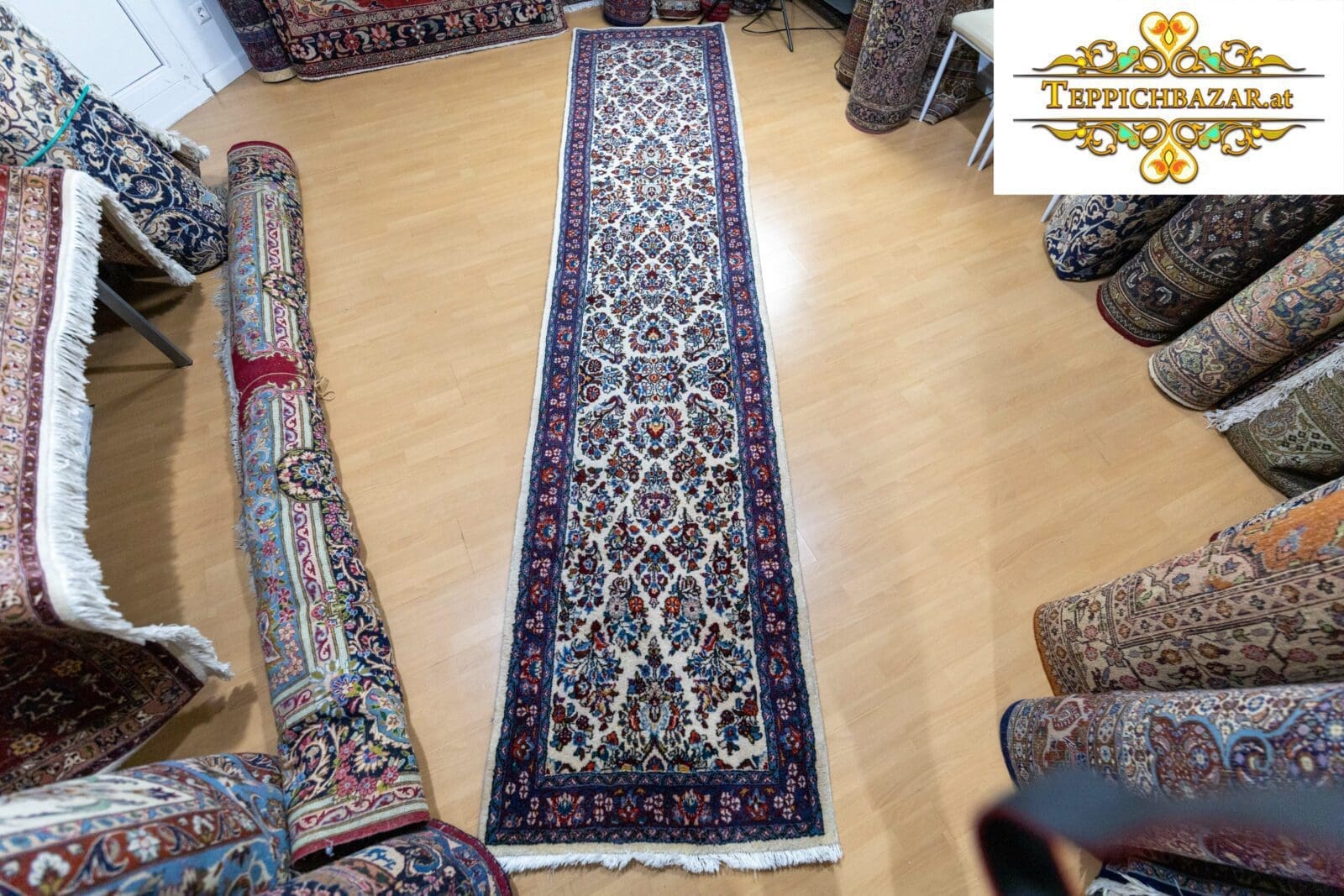 W1(#224) ca. 310x216cm Handgeknüpfter feineste Senneh Perserteppich ca. 350.000/qm Klassisch Afghanistan Wien Österreich Online Kaufen