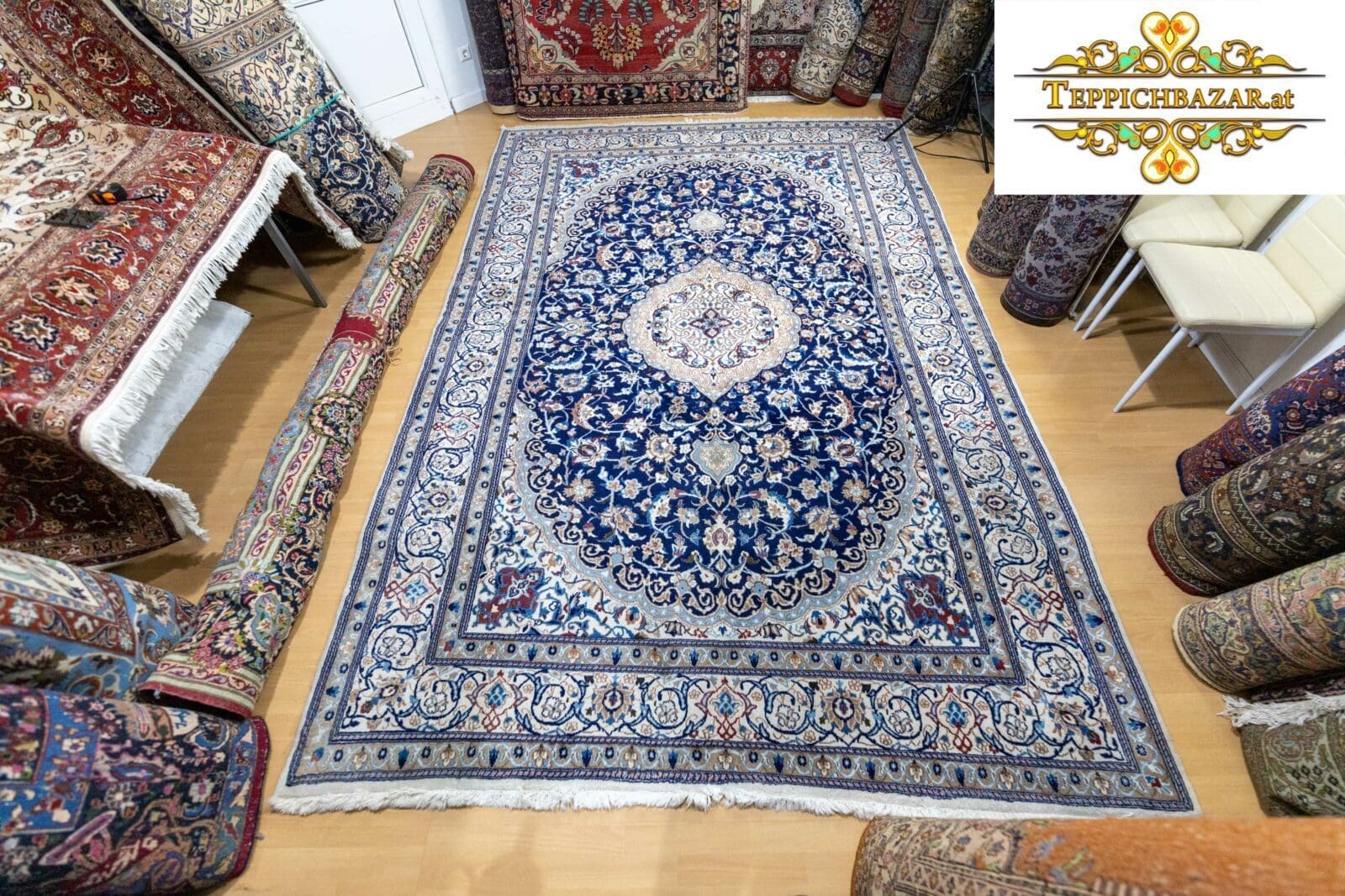 W1(#224) ca. 310x216cm Handgeknüpfter feineste Senneh Perserteppich ca. 350.000/qm Klassisch Afghanistan Wien Österreich Online Kaufen
