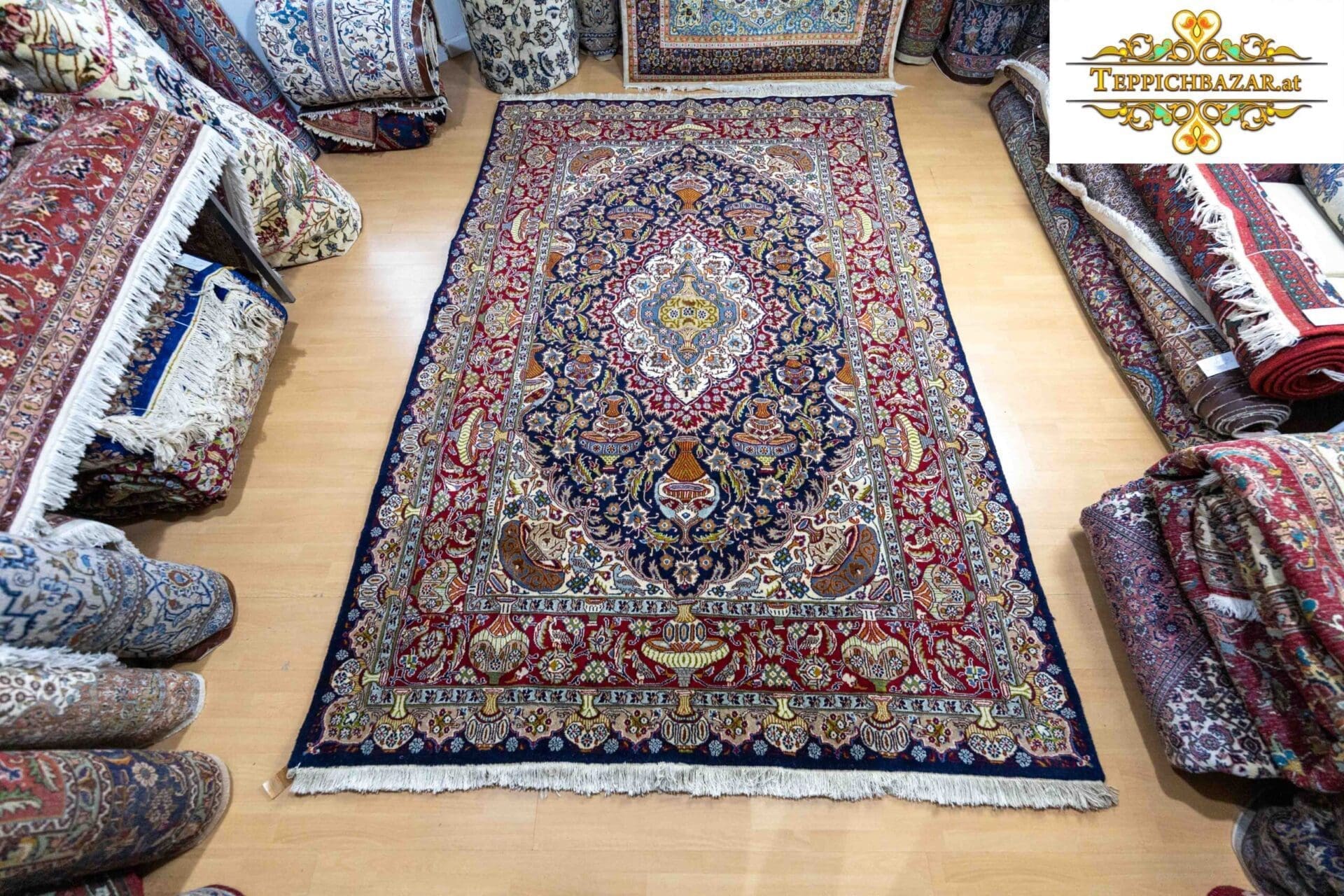 (Verkauft) W1(#310) ca. 298x196cm Handgeknüpfter echter Kashmar Perserteppich Kaschmar Kaschan wie NEU