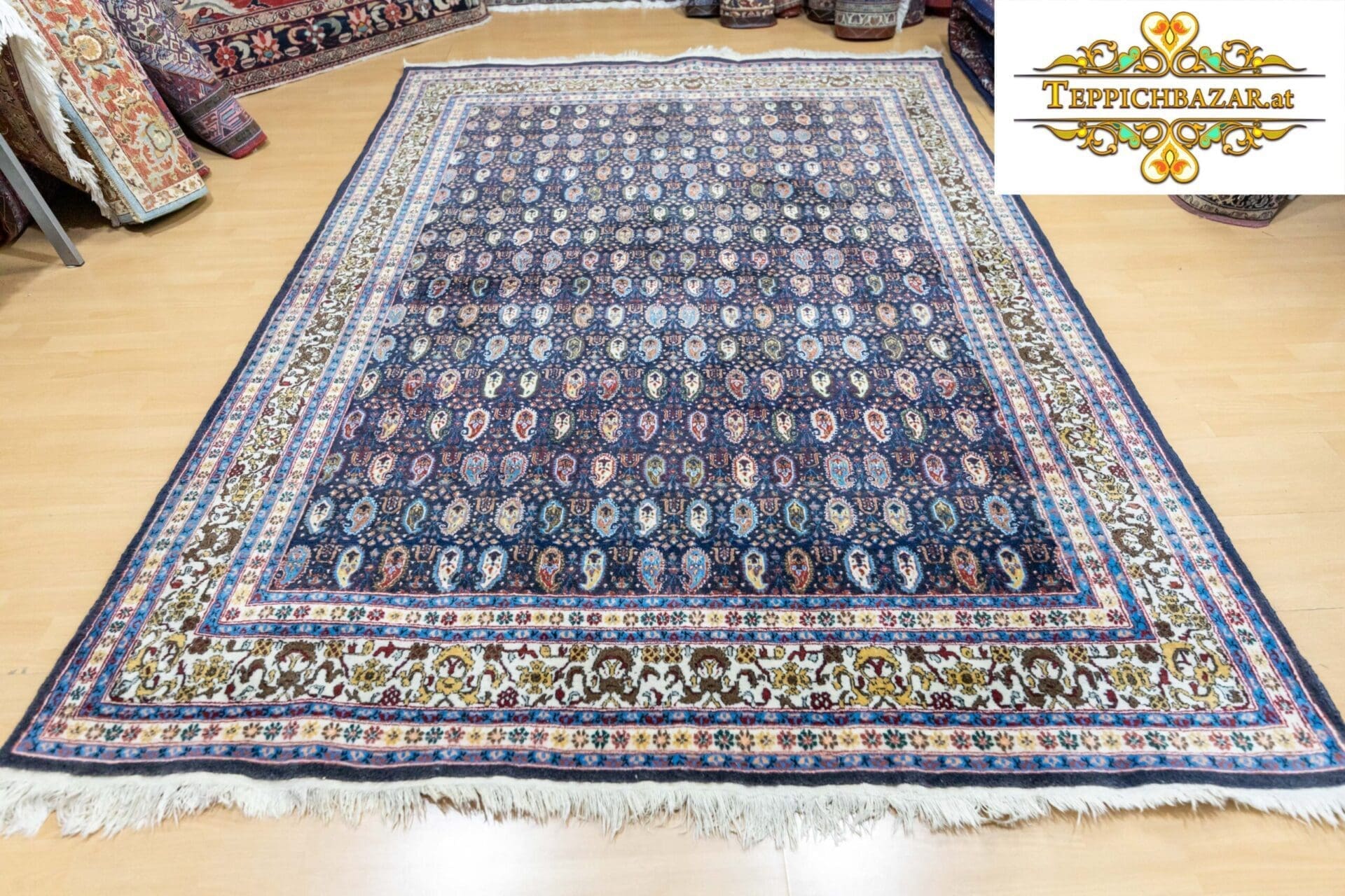 (Verkauft) W1(#265) 270×193cm Handgeknüpfter INDO Joshaghan Orientteppich