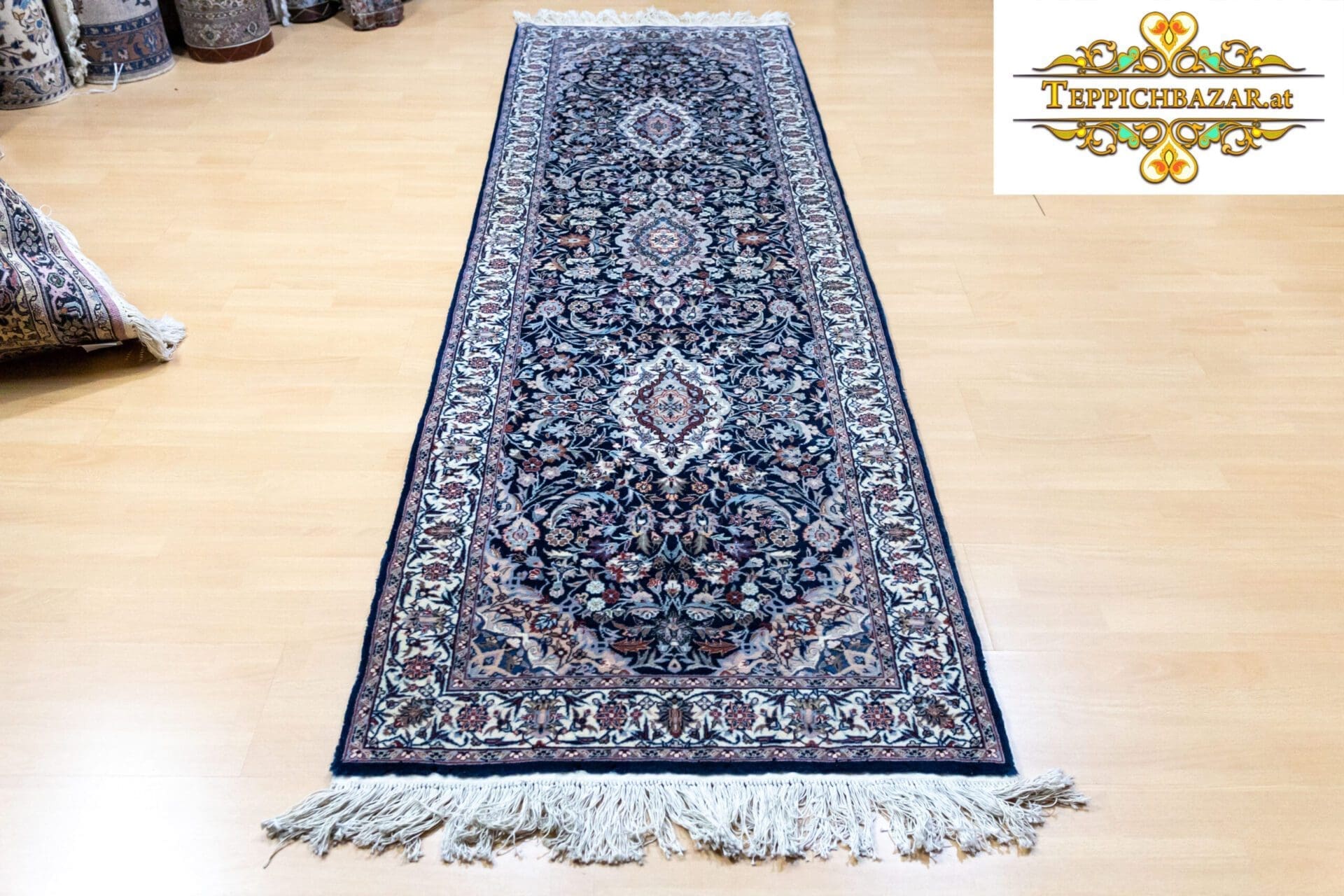 (Verkauft) W1(#268) 250×79cm Handgeknüpfter Perserteppich 500000/Qm Läufer