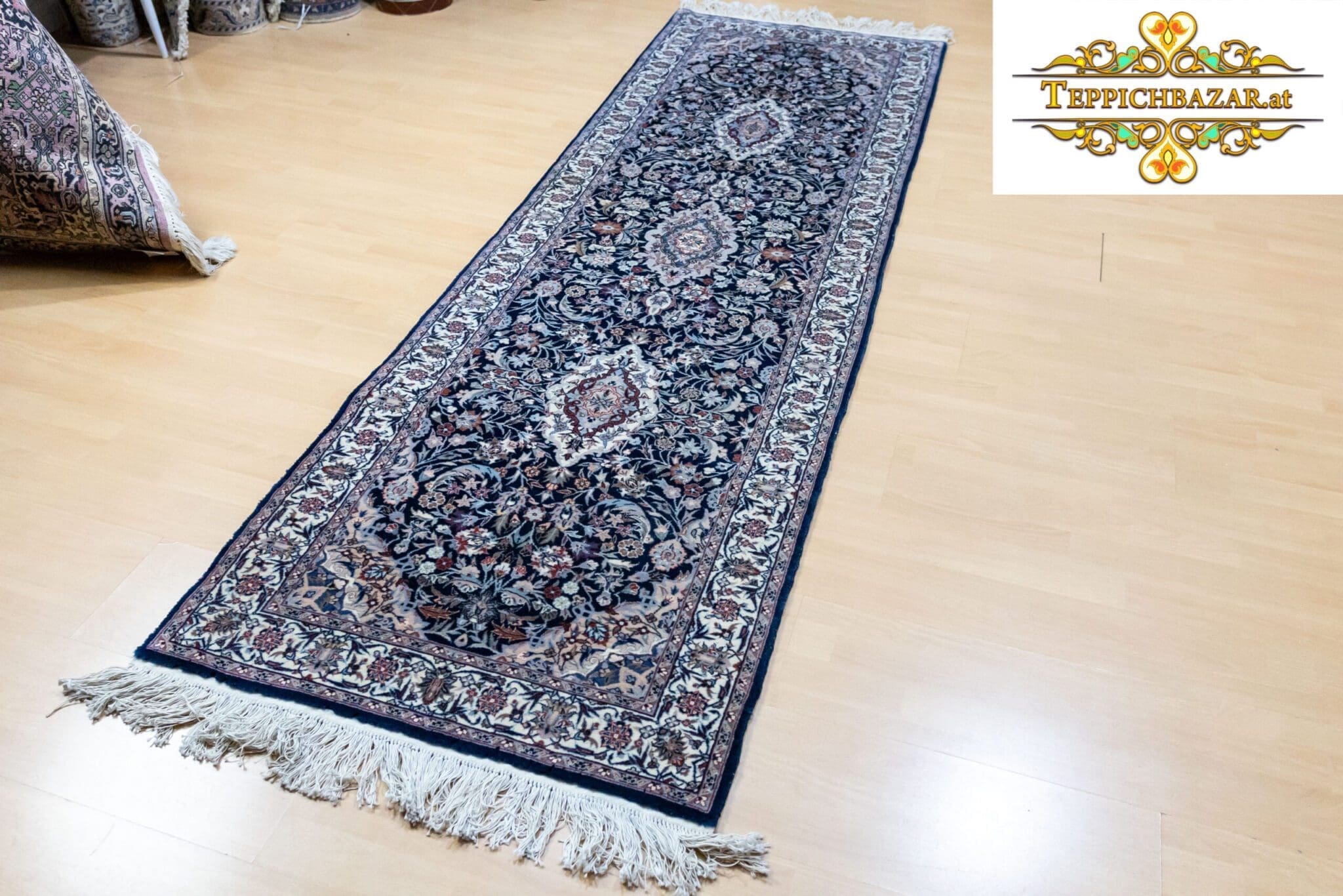 (Verkauft) W1(#268) 250×79cm Handgeknüpfter Perserteppich 500000/Qm Läufer