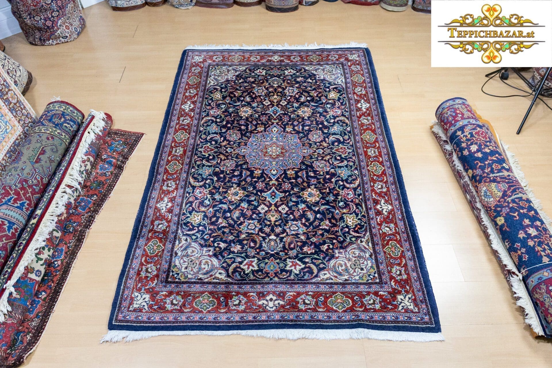 215×145cm ECHTER Handgeknüpfter Sarough Saruk Farahan Perserteppich W1(#336)