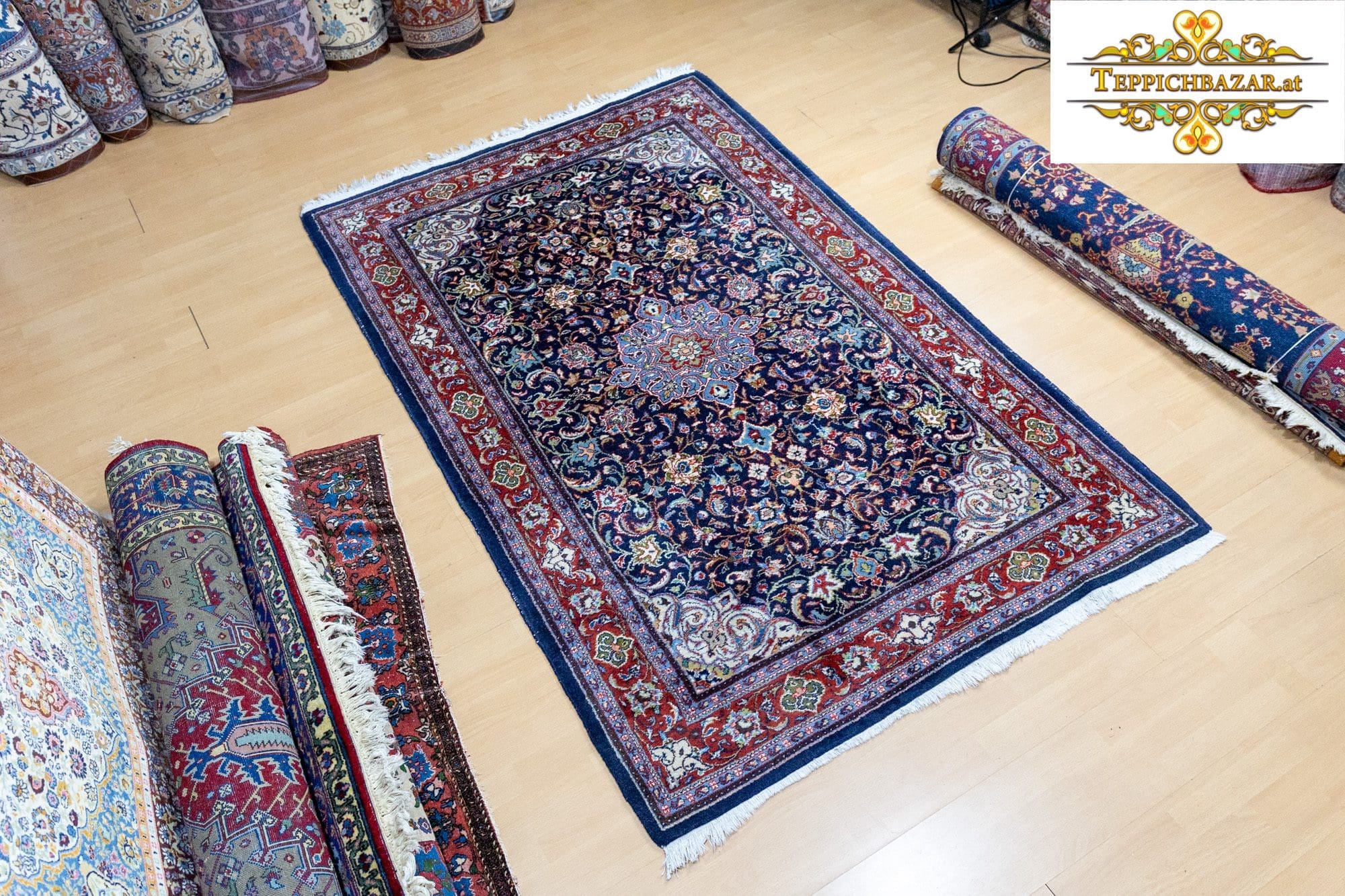 215×145cm ECHTER Handgeknüpfter Sarough Saruk Farahan Perserteppich W1(#336)