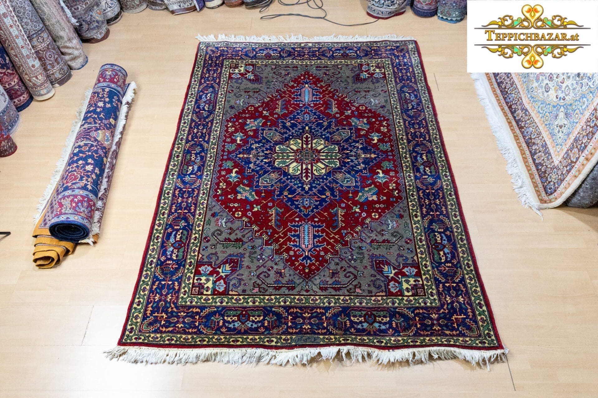 243×167cm Handgeknüpfter Täbriz Perserteppich W1(#338)