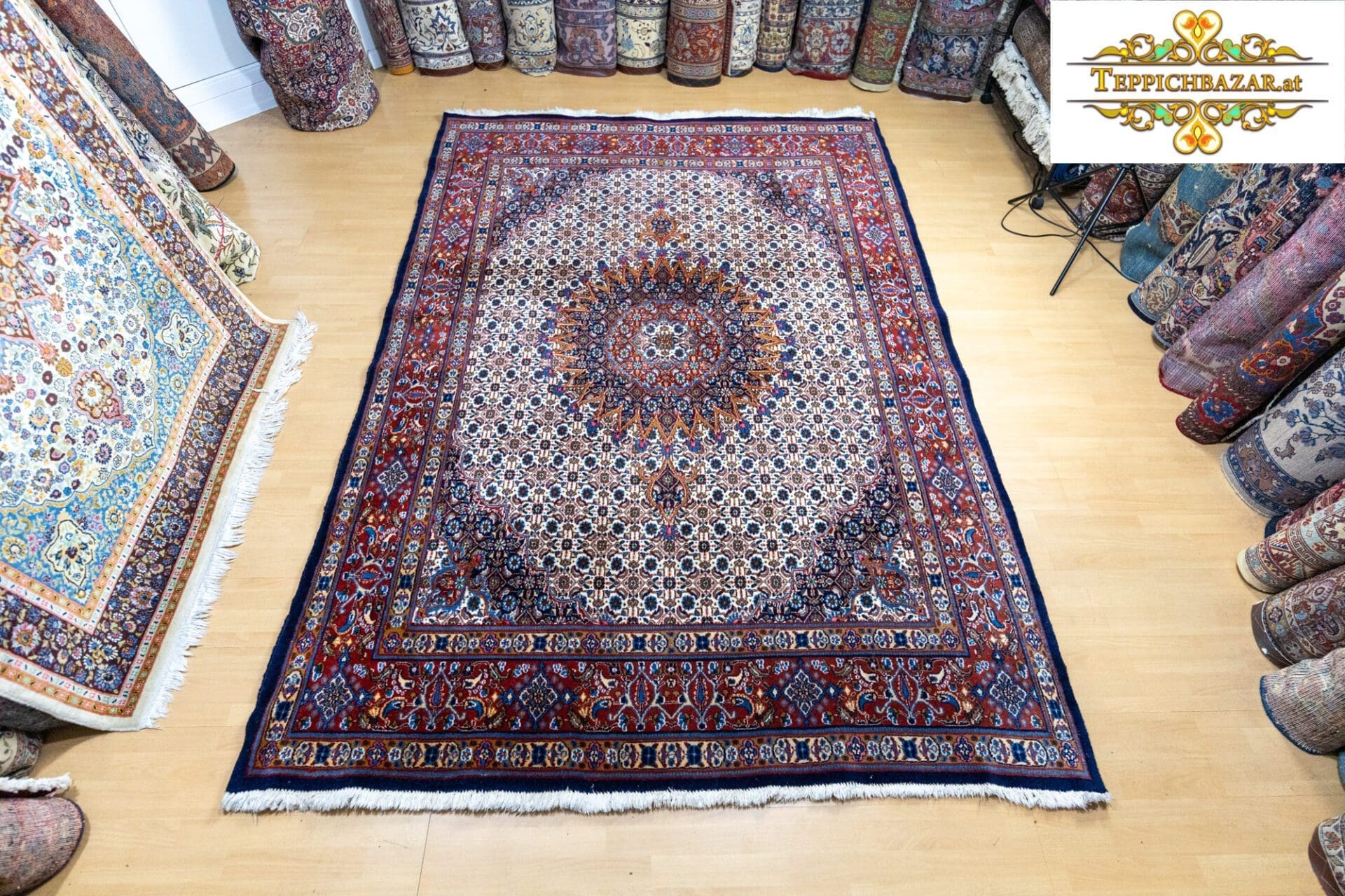 W1(#341) 295×204cm Handgeknüpfter Moud Perserteppich 250000/Qm