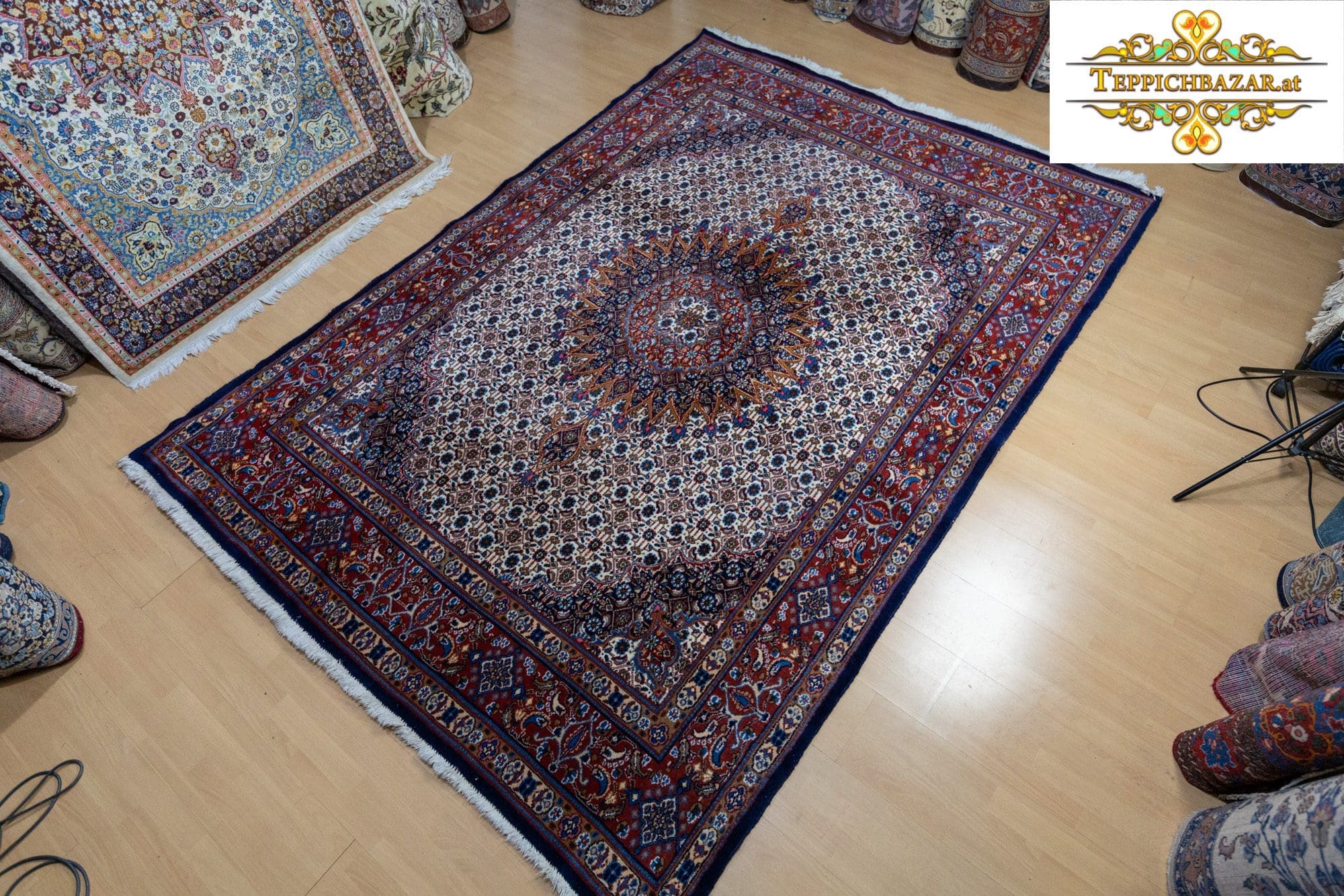 W1(#341) 295×204cm Handgeknüpfter Moud Perserteppich 250000/Qm