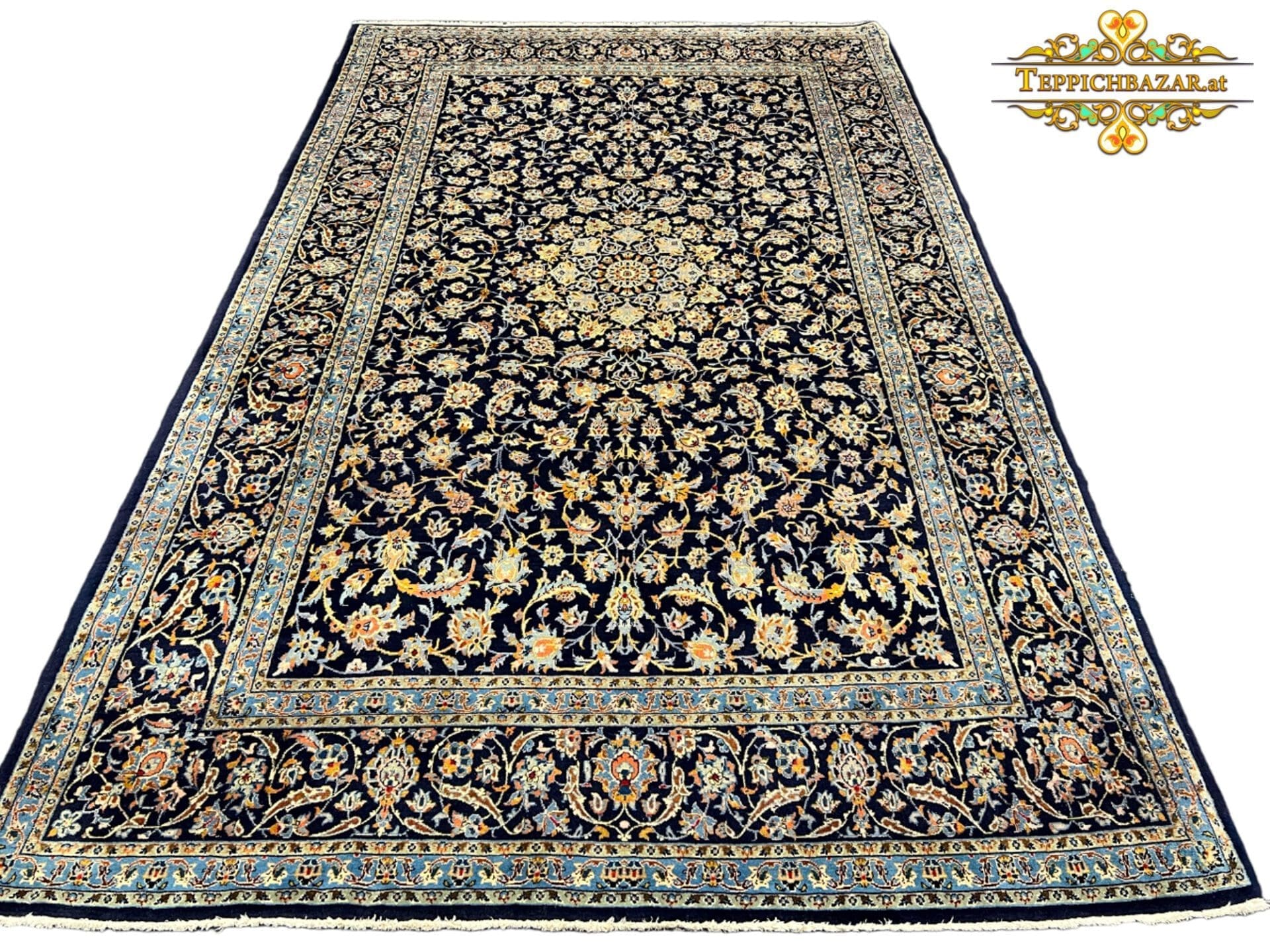 314×200cm Handgeknüpfter Kashan Perserteppich W1(#345)