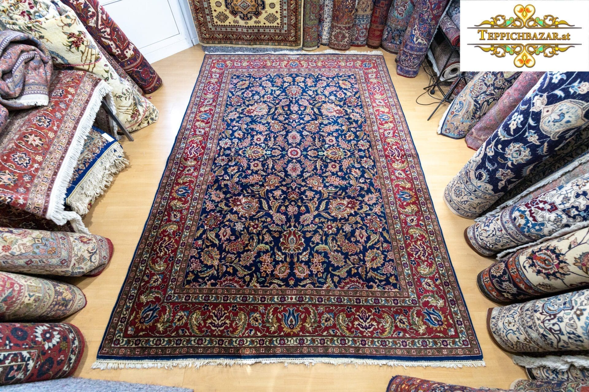 W1 (#352) ca. 355x244cm Signierter handgeknüpfter Perserteppich Täbriz (Täbris)