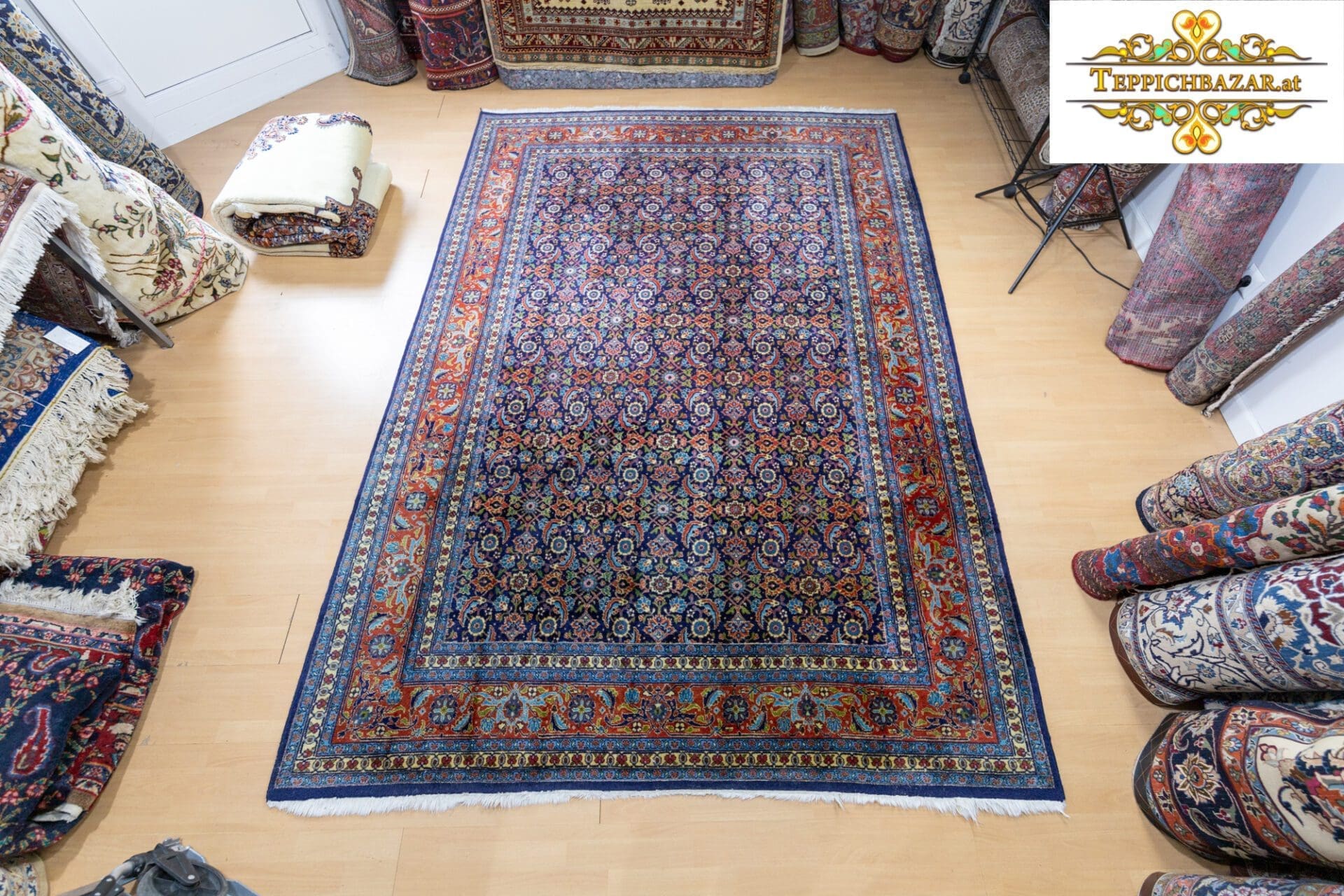 (Verkauft) W1(#355) 290×200cm Handgeknüpfter echter Moud Perserteppich 360000/Qm