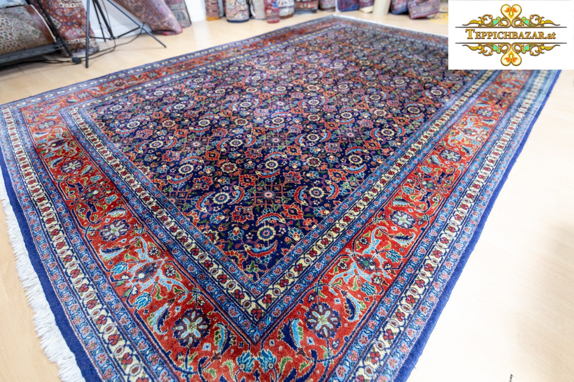 (Verkauft) W1(#355) 290×200cm Handgeknüpfter echter Moud Perserteppich 360000/Qm