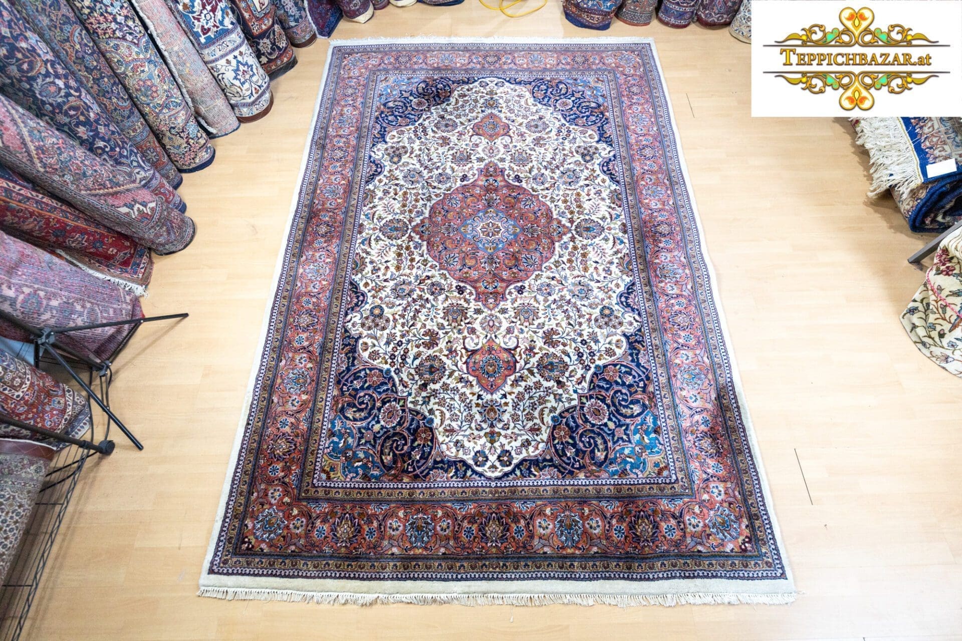 W1(#344) 291×196cm Handgeknüpft Indo Ghoum Perserteppich ca.360000/Qm