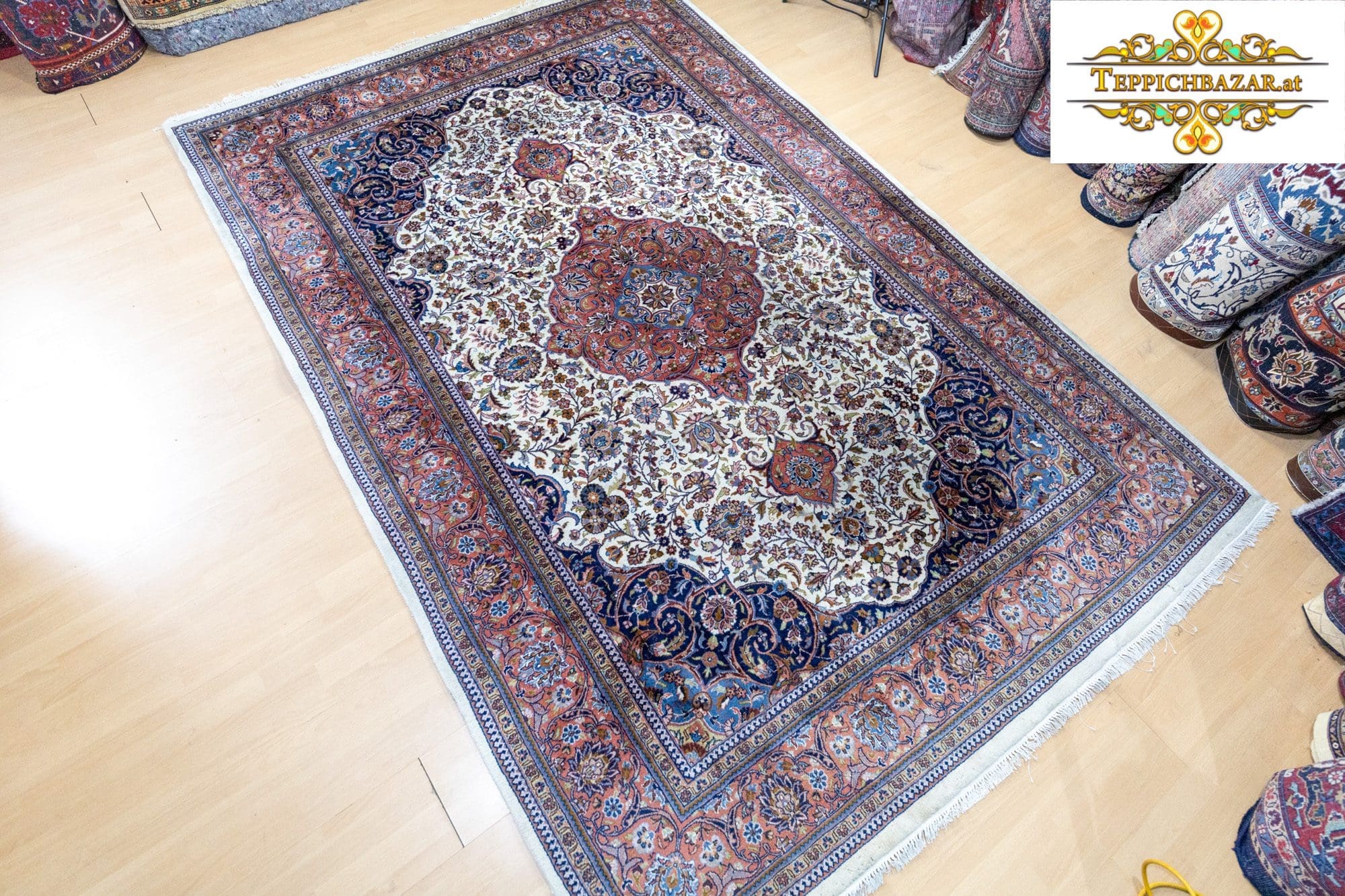 W1(#344) 291×196cm Handgeknüpft Indo Ghoum Perserteppich ca.360000/Qm