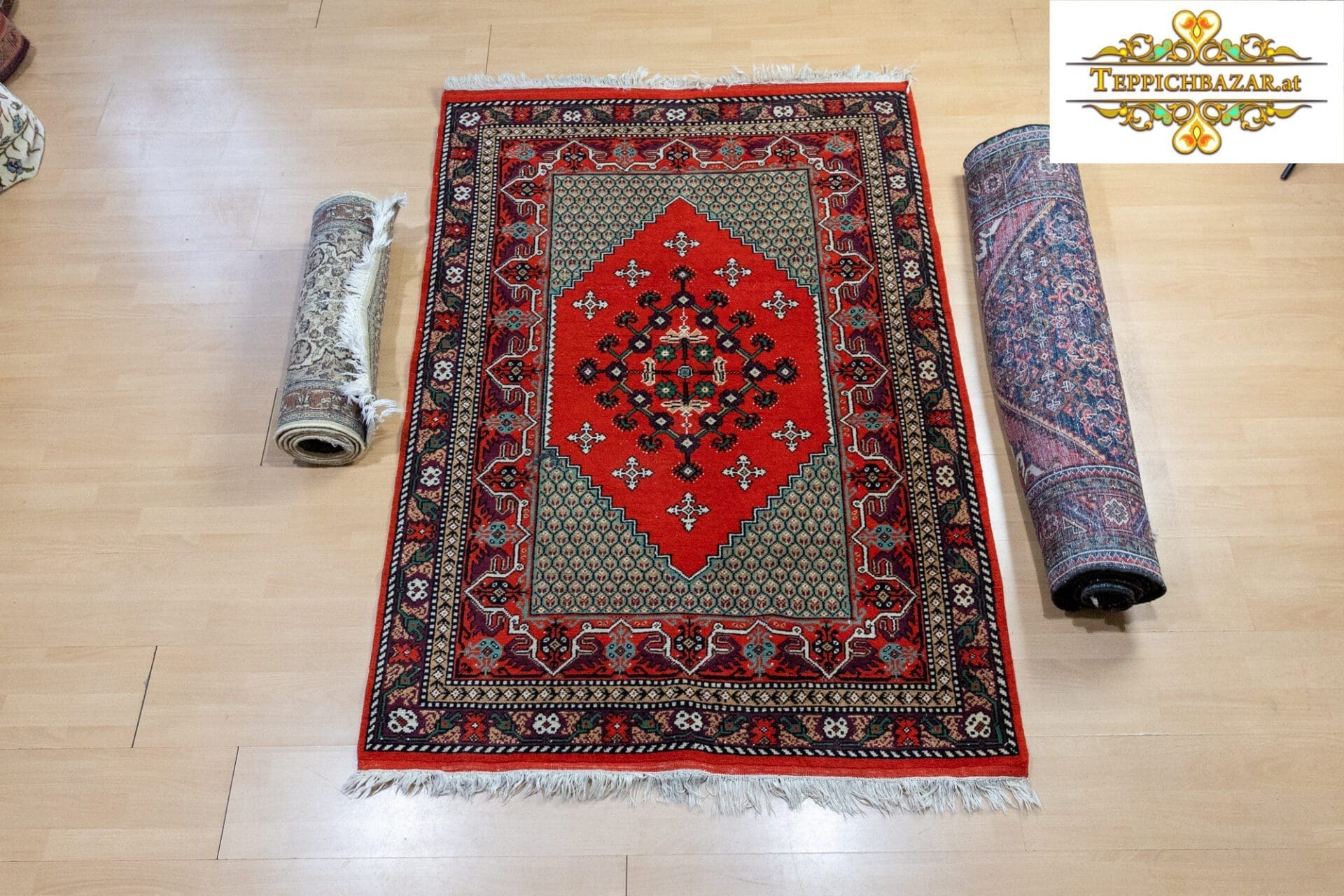 (Verkauft) W1(#367) wie NEU 175×120cm Handgeknüpfter Tunesischer Teppich