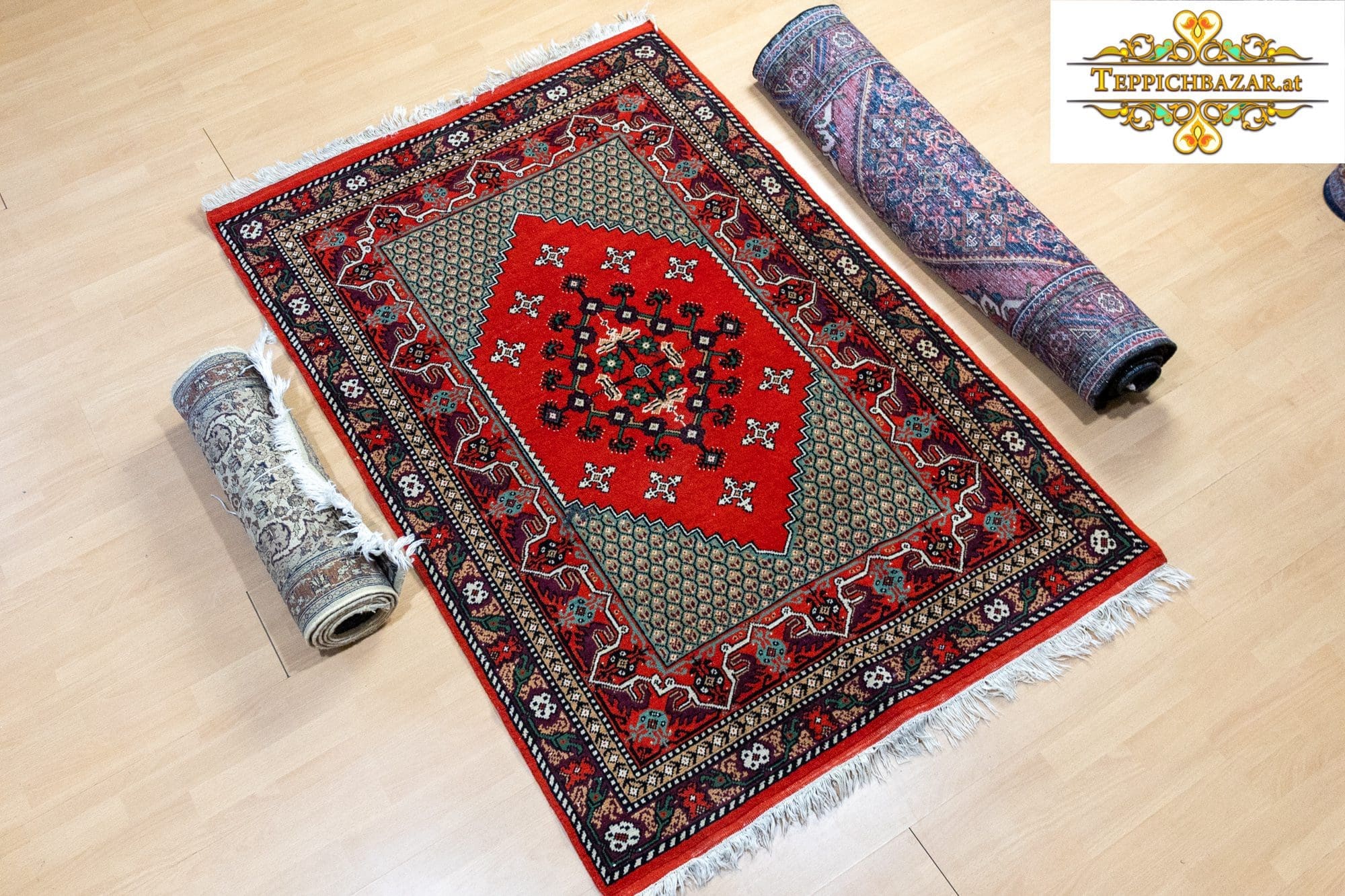 (Verkauft) W1(#367) wie NEU 175×120cm Handgeknüpfter Tunesischer Teppich