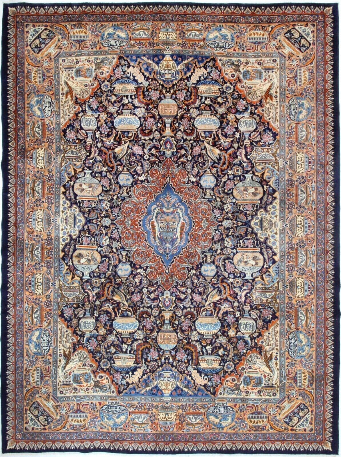 Handgeknüpfter Kashmar Orientteppich 400 x 296 cm, Perserteppich