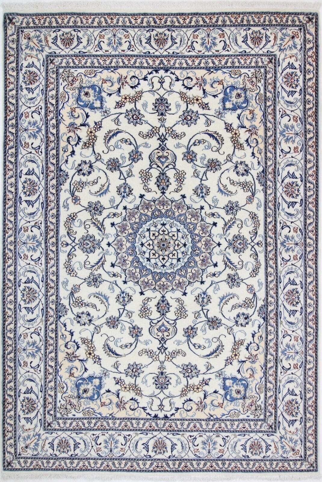 Originaler Nain Perserteppich, neue Ware, 297 cm x 200 cm in hervorragendem Zustand