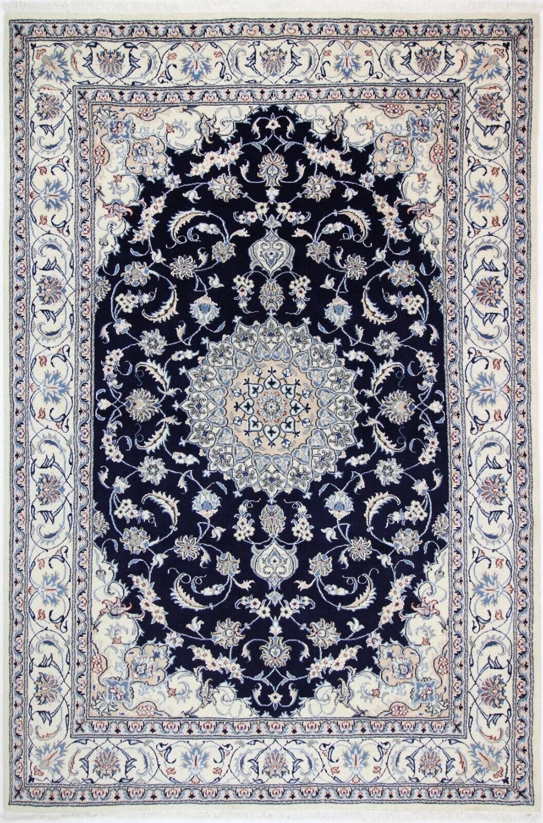 Originaler Nain Perserteppich, neue Ware, 297 cm x 200 cm in hervorragendem Zustand