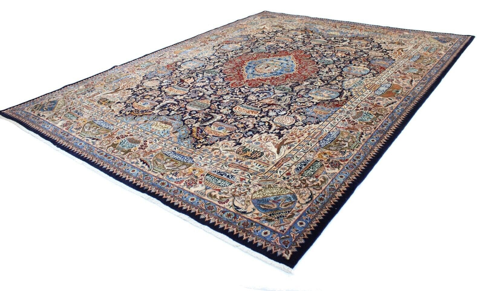 Handgeknüpfter Kashmar-Teppich im Orient-Stil, 411 x 307 cm, Perserteppich