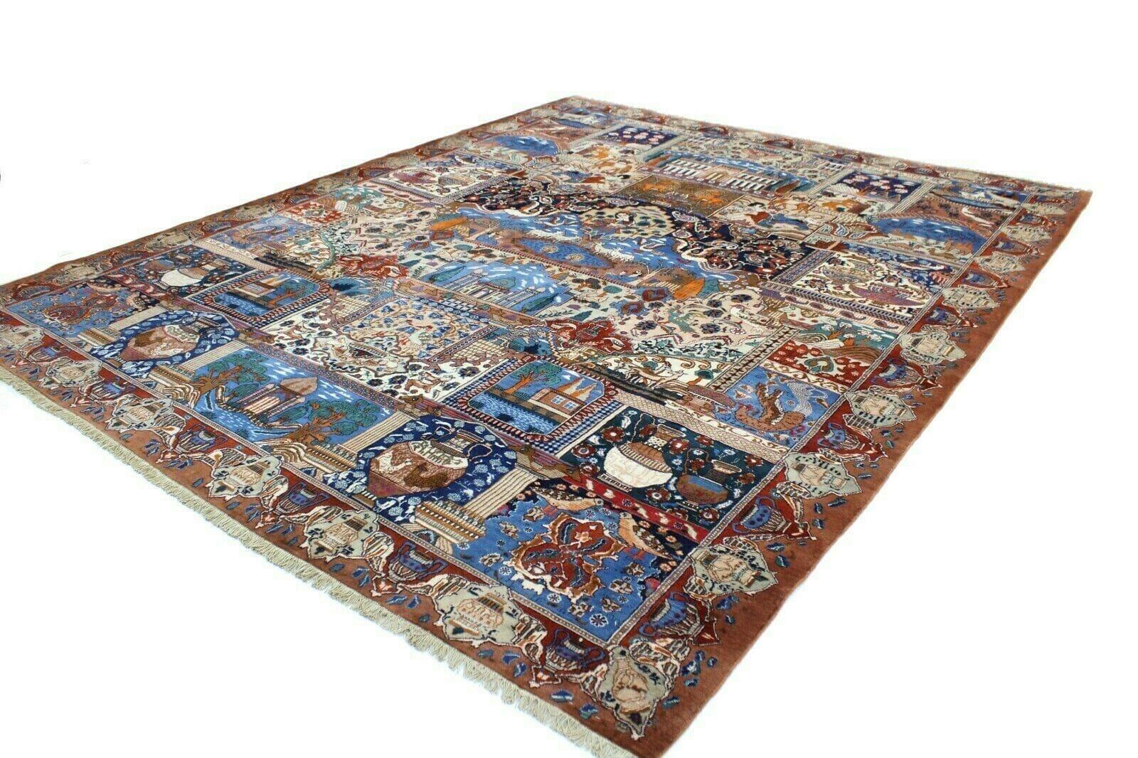 Originaler Perserteppich Kashmar 380 x 310 cm in hervorragendem Zustand – Garteneden