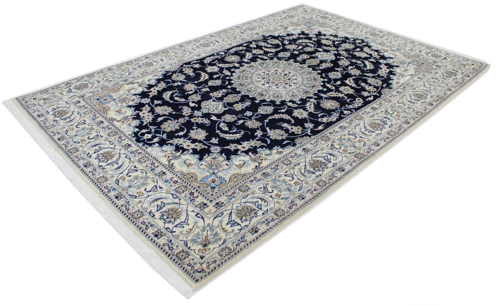 Originaler Perserteppich Nain Kashmari – Neuer Teppich in Top-Zustand, 292 cm x 194 cm