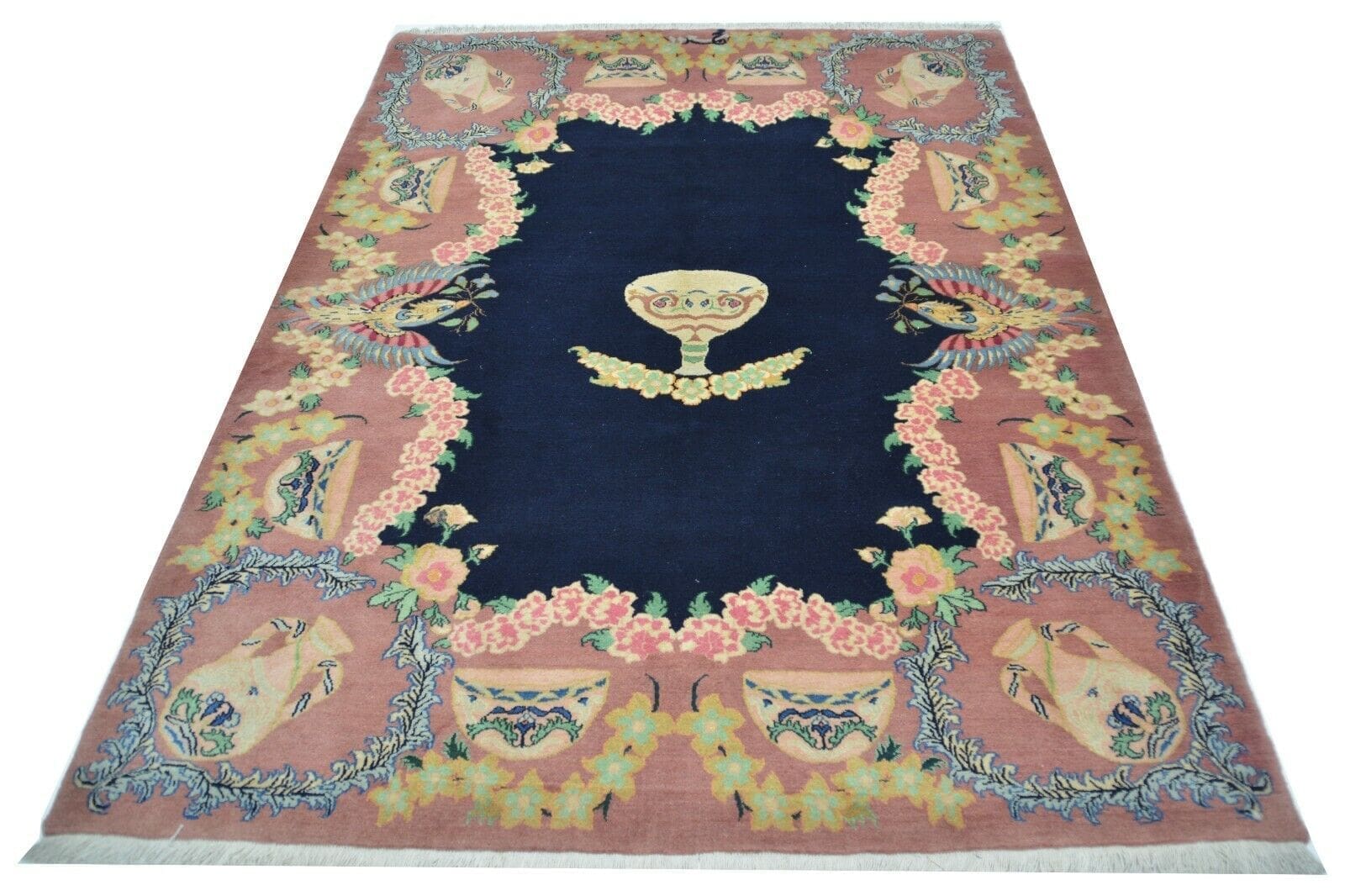 Handgeknüpfter Wollteppich Kashmar ca. 232 x 177 cm
