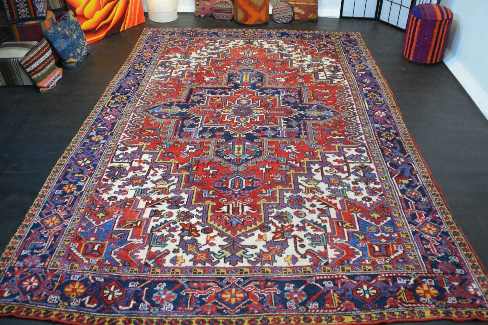 Handgeknüpfter Teppich Vintage Heriz | ca. 341 x 242 cm