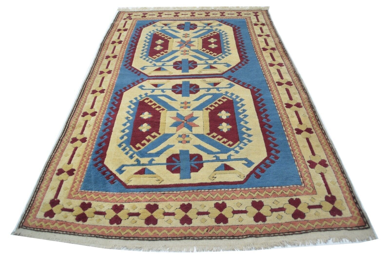 Handgeknüpfter Teppich aus der Türkei - Kars Kazak Wolle, ca. 280 x 153 cm, Neu