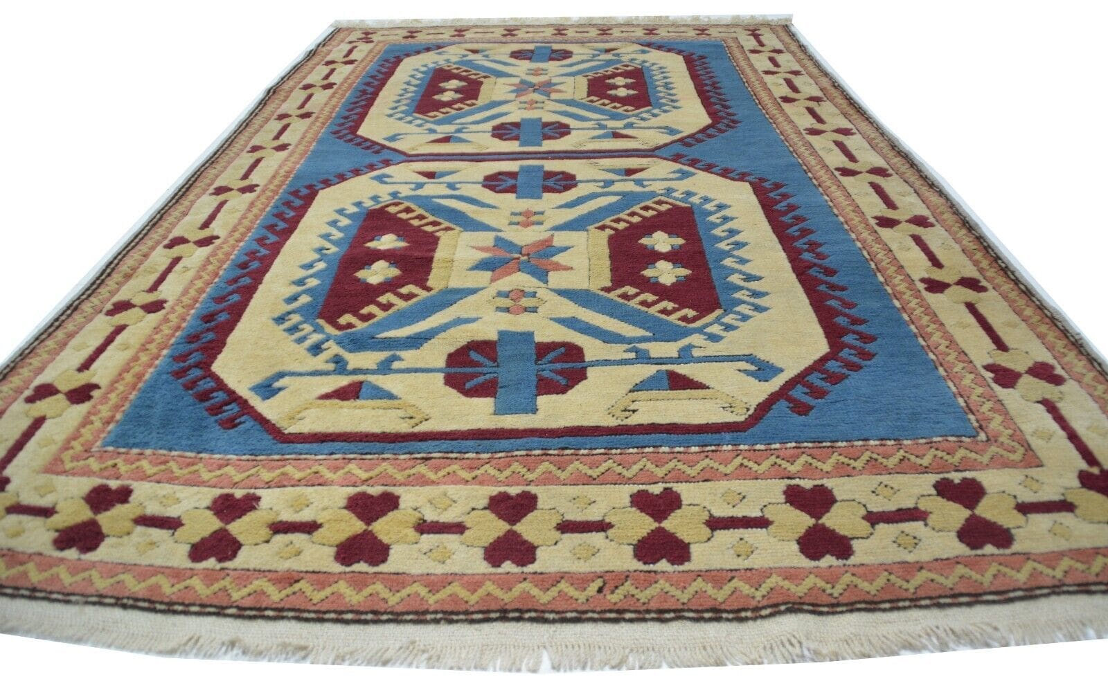 Handgeknüpfter Teppich aus der Türkei - Kars Kazak Wolle, ca. 280 x 153 cm, Neu