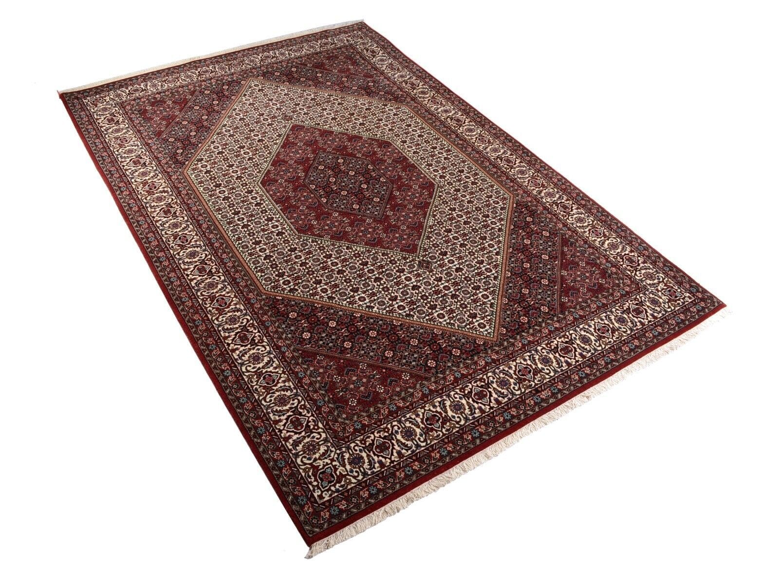 Neu: Handgeknüpfter Orientteppich Bidjar, 299 x 205 cm, aus Schurwolle und Seide
