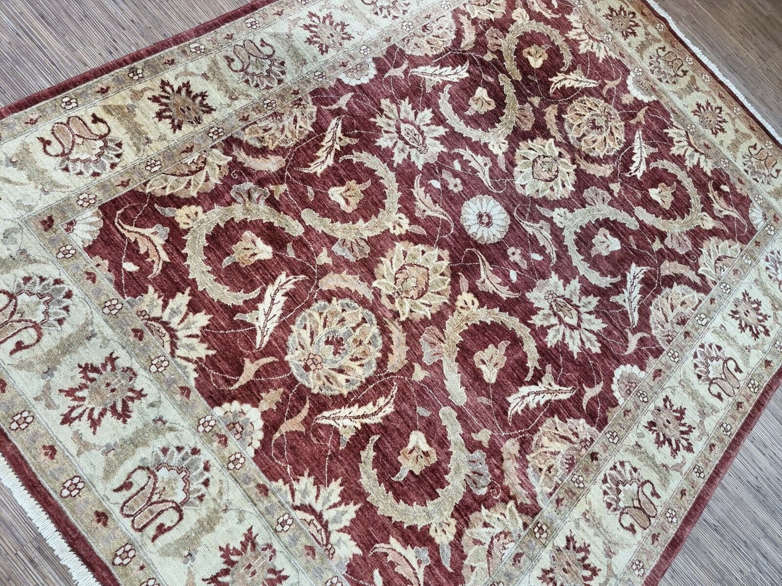 Wunderschöner Original Pakistanischer Ziegler Teppich, 207 x 277 cm²