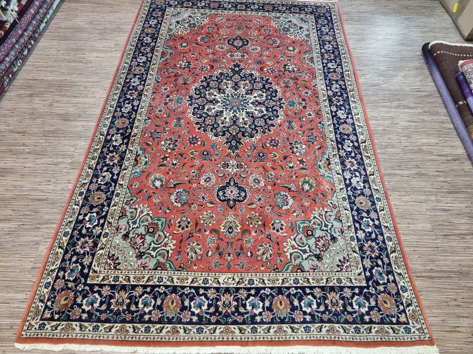 Herrlicher Original Persischer Täbriz Teppich, 286x178 cm² Perserteppich