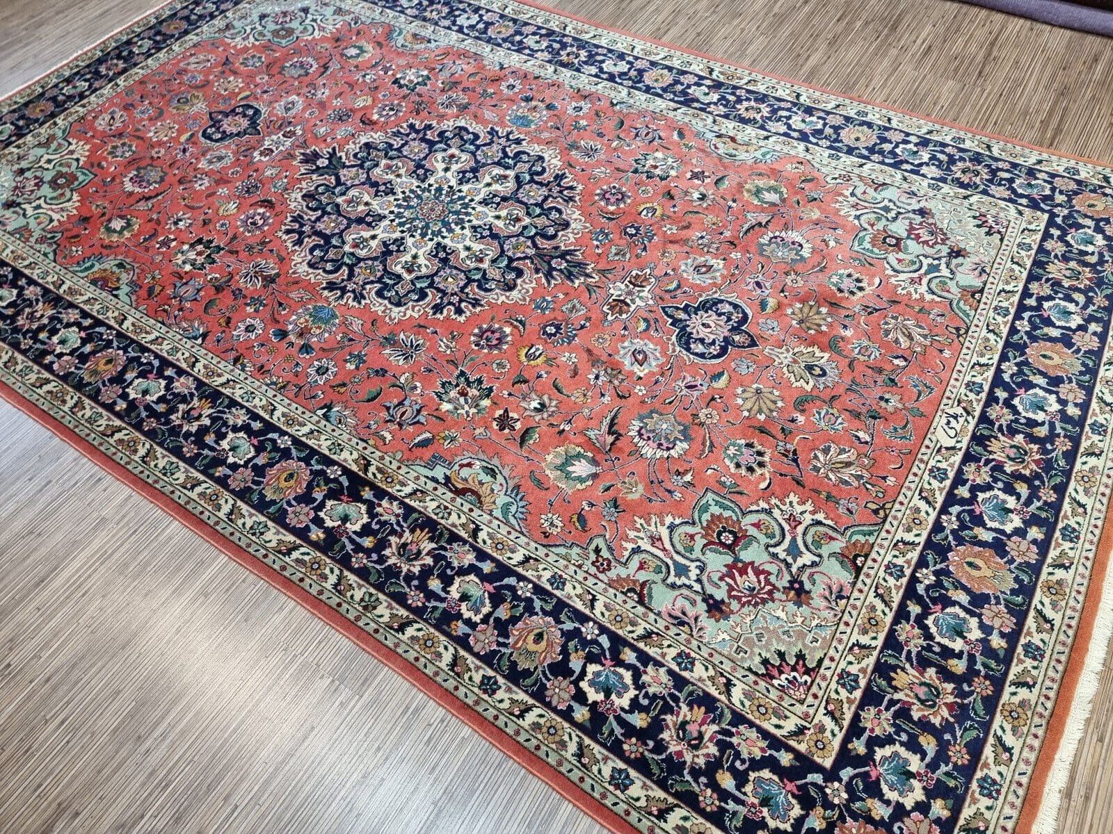 Herrlicher Original Persischer Täbriz Teppich, 286x178 cm² Perserteppich