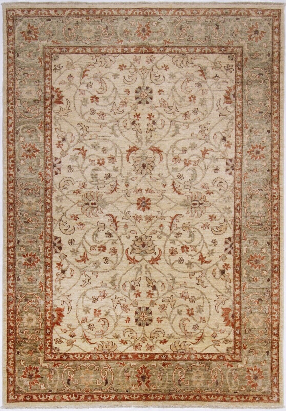 Originaler Pakistan Ziegler Teppich 272 cm x 190 cm, exzellenter Zustand