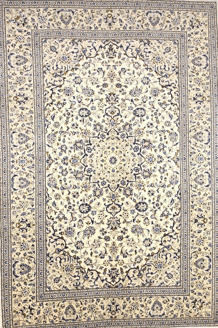 Orientteppich Kashan 360 x 243 cm, 300.000 Knoten, 100% Schurwolle, handgeknüpft, Perserteppich