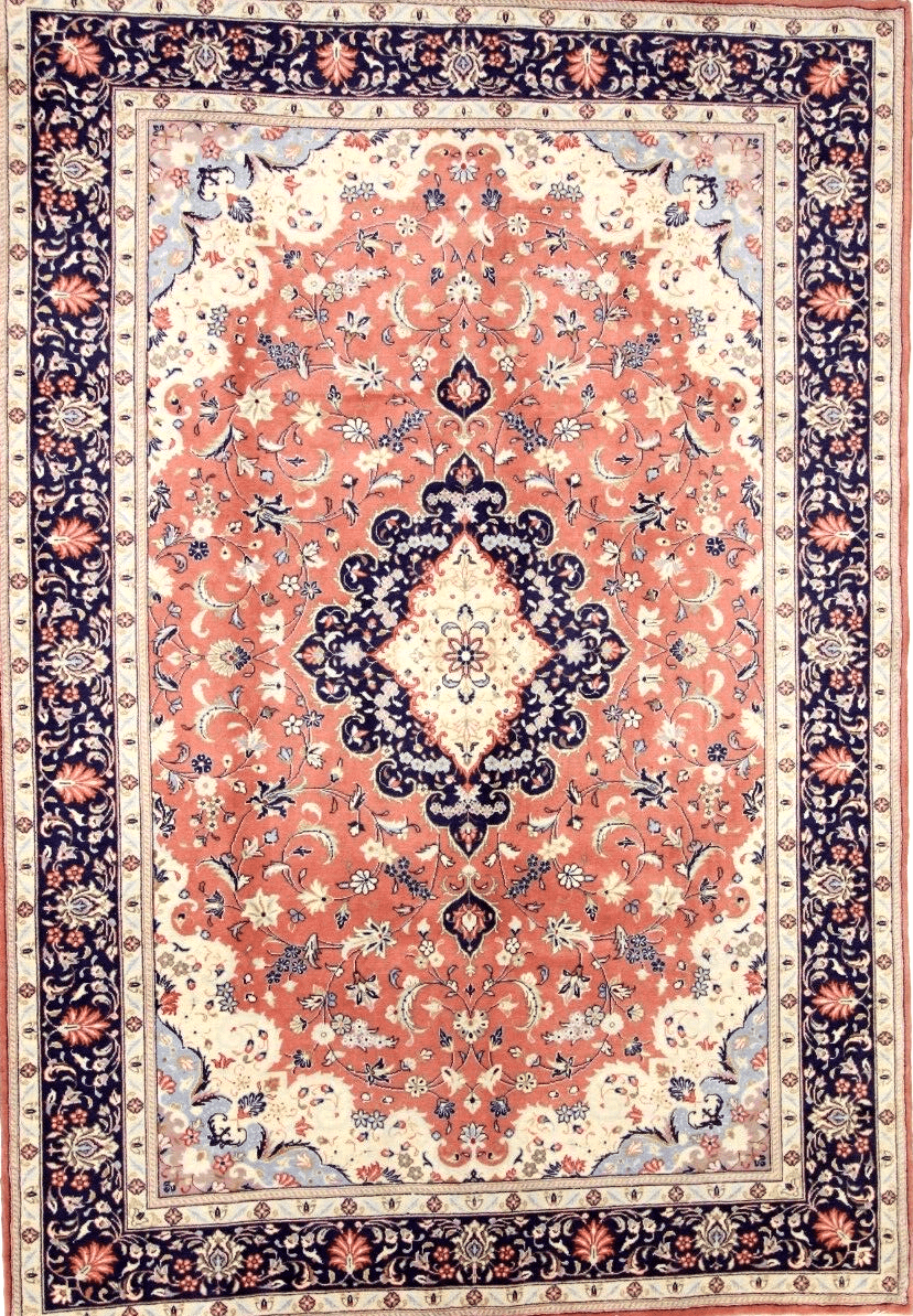 Wunderschöner Perserteppich 310 x 207 cm – 300.000 Knoten/m², handgeknüpft