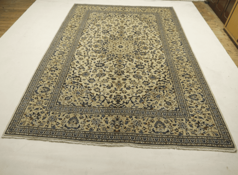 Orientteppich Kashan 360 x 243 cm, 300000 Knoten, 100% Schurwolle, handgeknüpft, Perserteppich