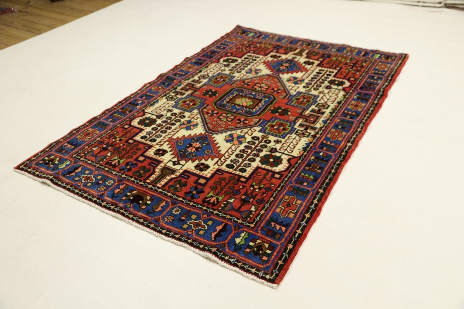 Wunderschöner handgeknüpfter Perserteppich Nahavand 205x135 cm | 100.000 Knoten/m² | 100% Schurwolle | NEU