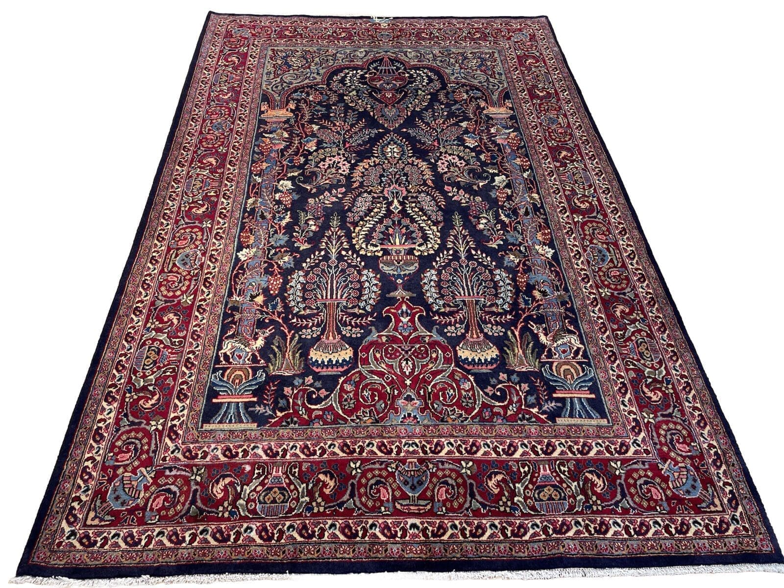 Original Perserteppich Kaschmar 300x200 cm - Top Qualität, seltenes Muster - handgeknüpft, Perserteppich