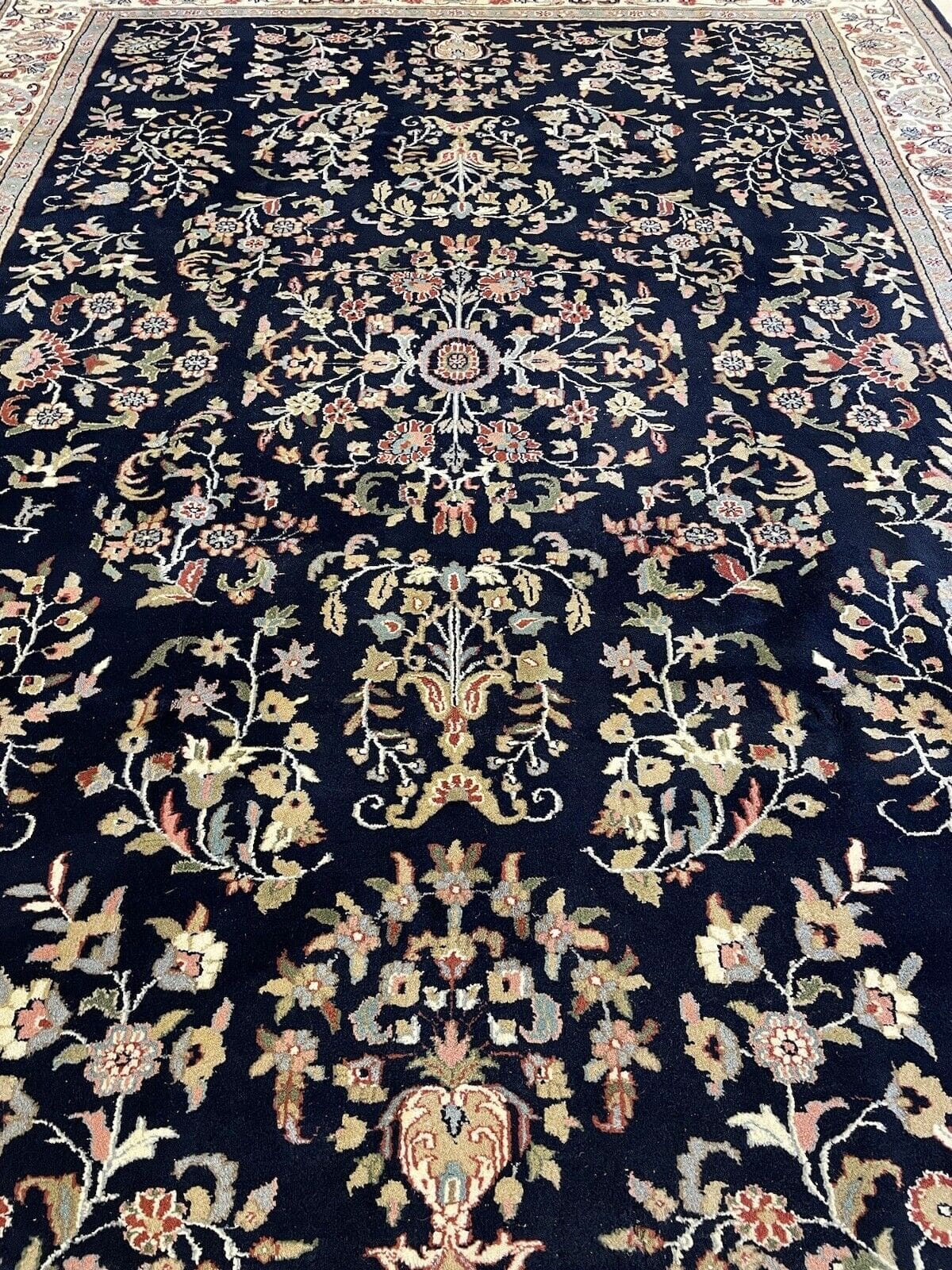 Exklusiver Kaschmir Perserteppich 350x250 cm - 100% Reine Schurwolle, Handgeknüpft