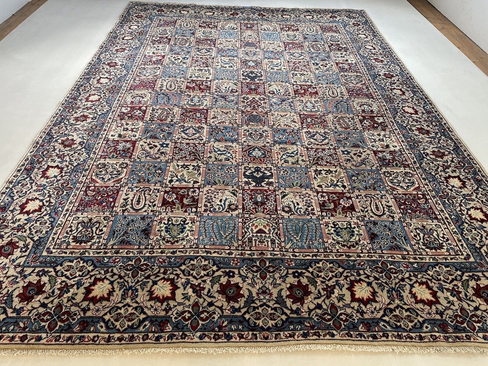 Perserteppich 368x258 cm - Handgeknüpft, Hochwertige Schurwolle, Mehrfarbig, Top Zustand - Handgeknüpft
