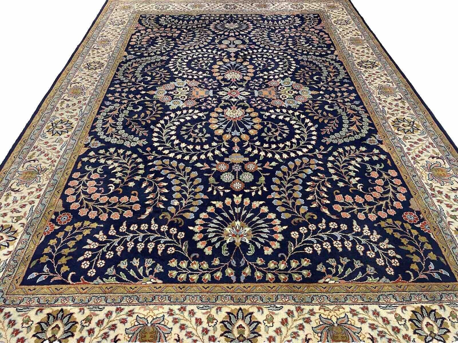 Perserteppich Sarough 350x250 cm - Hochklassisches Design, Schöne Blaue Farbe, Handgeknüpft, Reine Schurwolle, Sehen Sie die Schönen Muster - Handgeknüpft