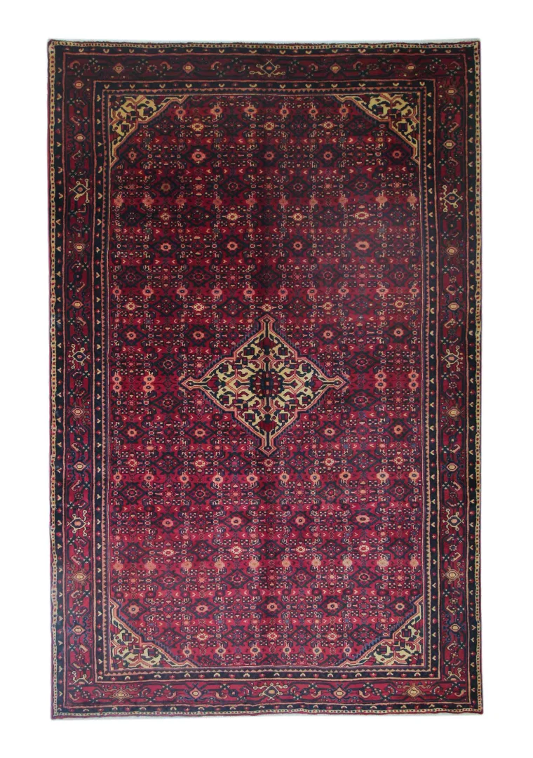 Hosseinabad Teppich 316 x 205 cm – 120.000 Knoten/m², strapazierfähig mit Herati-Muster, handgeknüpft, Perserteppich