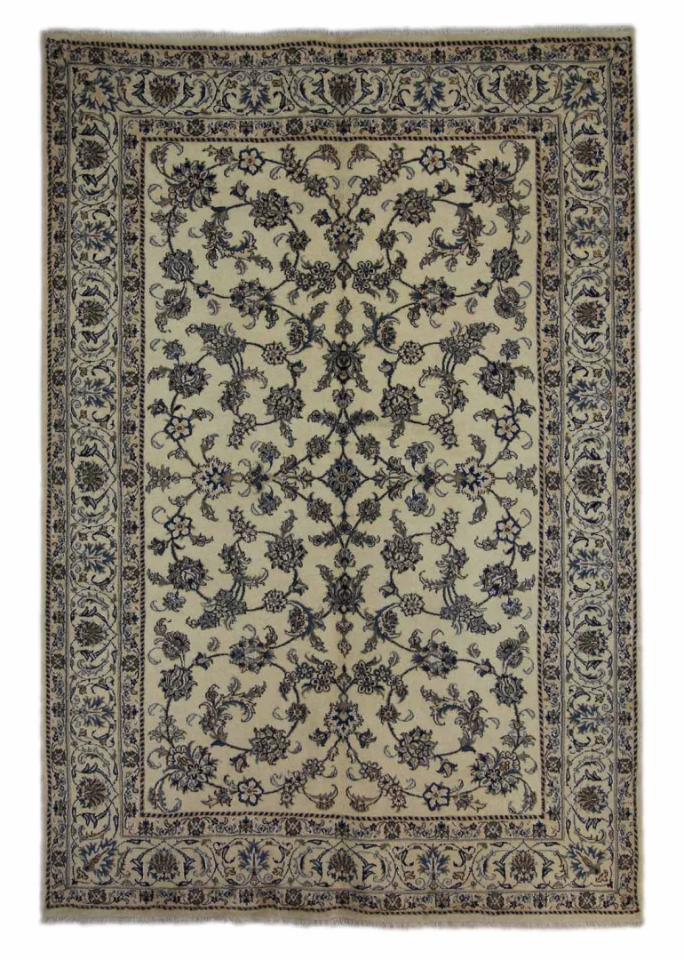 Nain Teppich 292 x 198 cm 12-La 200.000 / m² klassisches florales Muster, handgeknüpft, Perserteppich