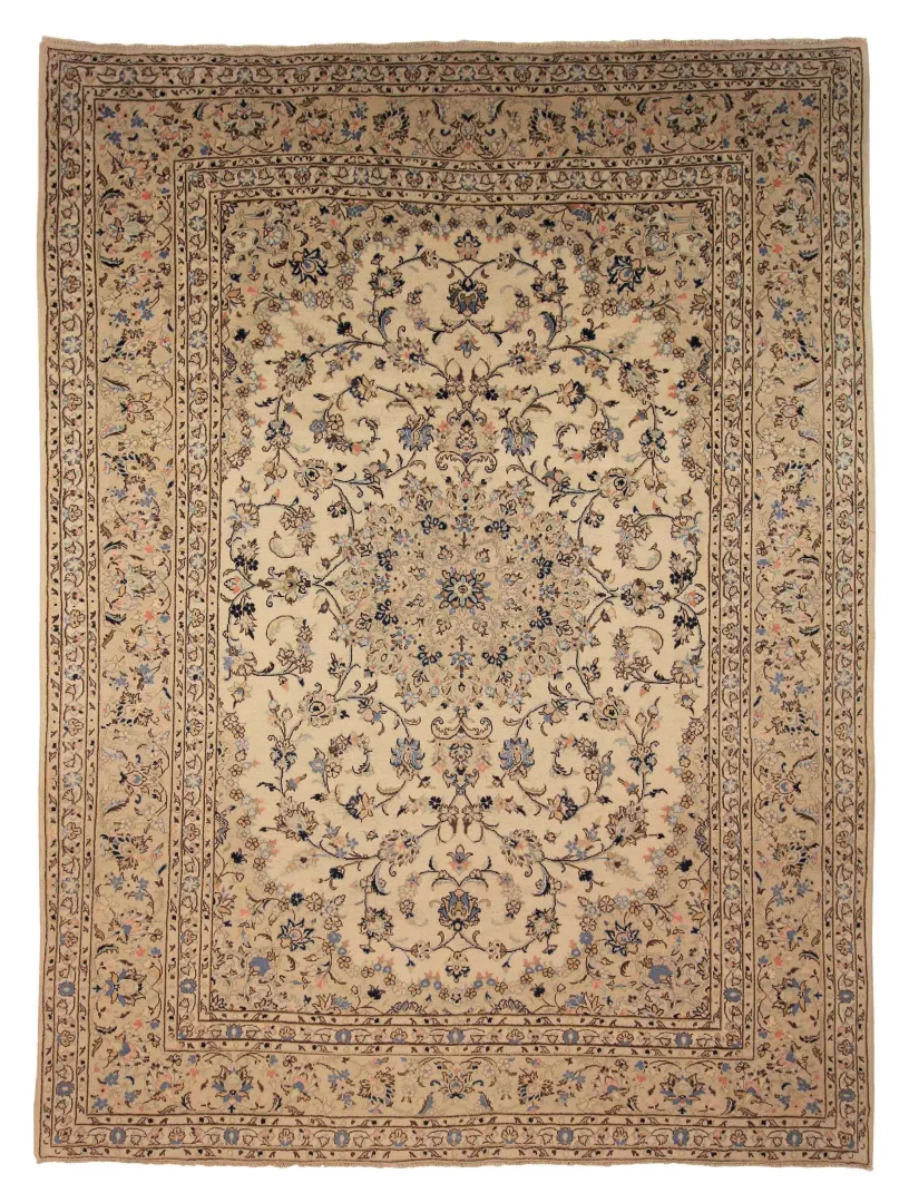 Keshan Perserteppich 337 x 252 cm – 180.000 Knoten/m², strapazierfähig, handgeknüpft