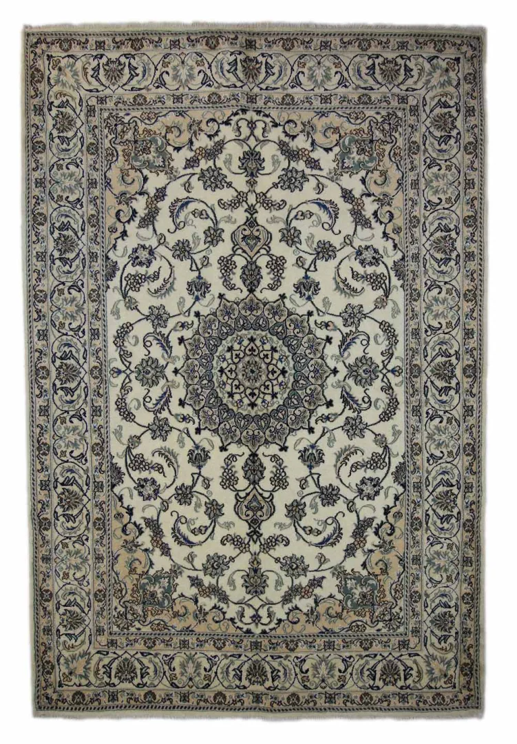 Perserteppich Nain 302 x 203 cm - 12La 200.000 Knoten/m² - Handgeknüpft