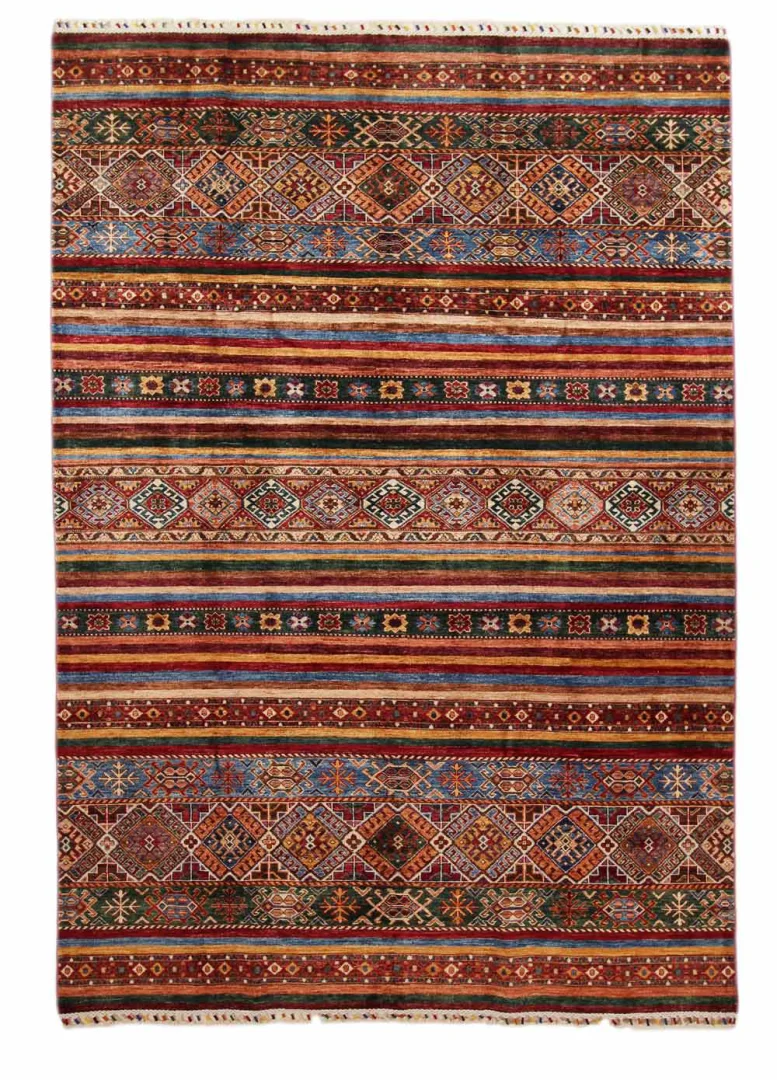 Ariana Samarkand Perserteppich 268 x 188 cm – Handgeknüpft, Glänzende Schurwolle, Langlebig, Vielseitige Farben – Handgeknüpft, Perserteppich