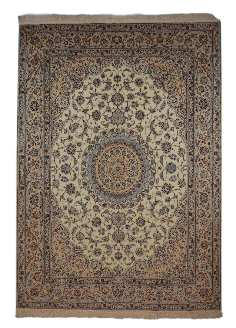 Nain Teppich 6-La ca. 1.000.000 m² 347 x 253 cm – Florales Muster, handgeknüpft, Perserteppich
