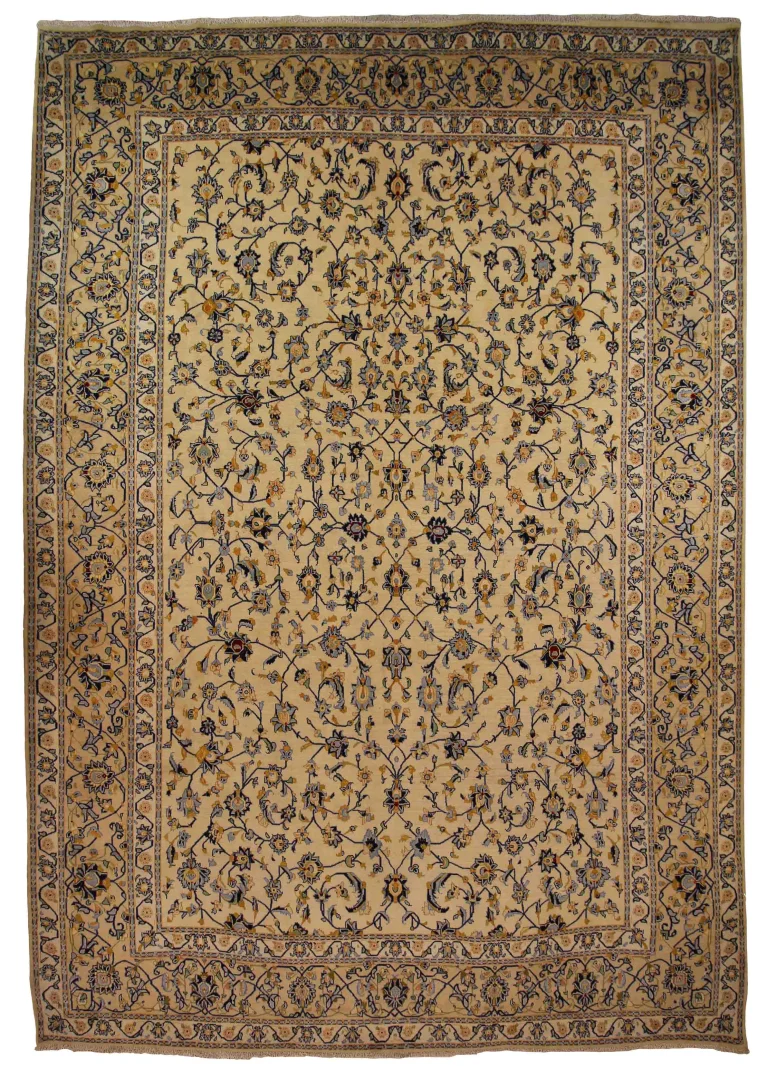 Keshan Perserteppich 440 x 308 cm, 180.000 Knoten/m², strapazierfähig, handgeknüpft
