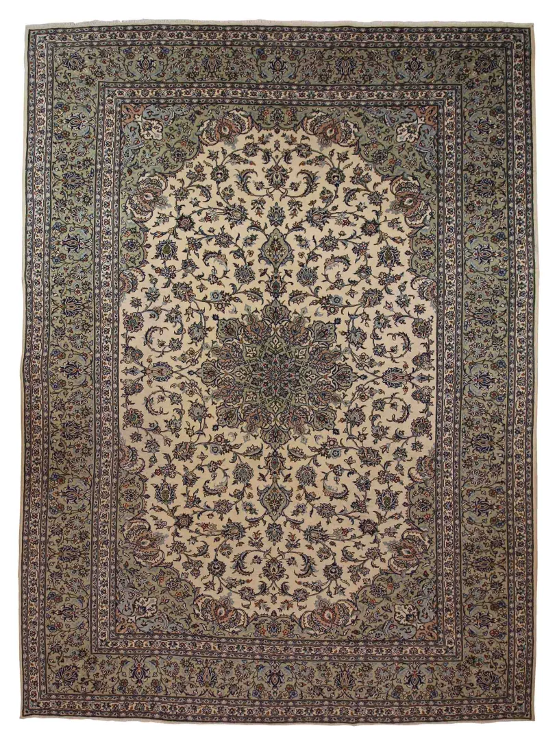 Keshan Perserteppich 400 x 290 cm – 180.000 Knoten/m², strapazierfähig, handgeknüpft